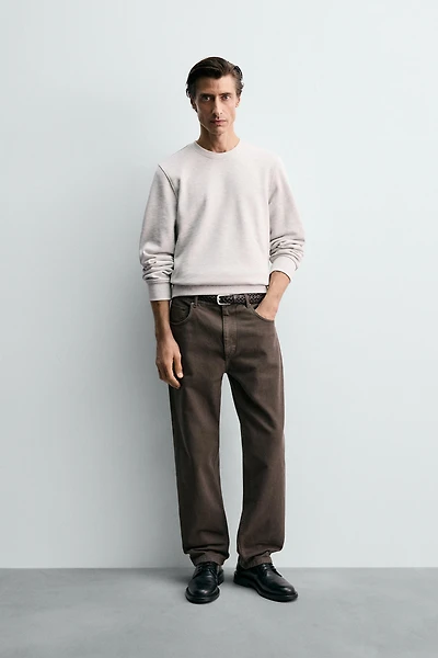 PANTALON STRAIGHT FIT STRUCTURÉ