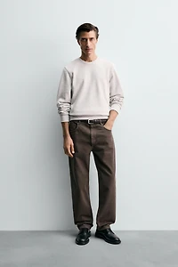 PANTALON STRAIGHT FIT STRUCTURÉ