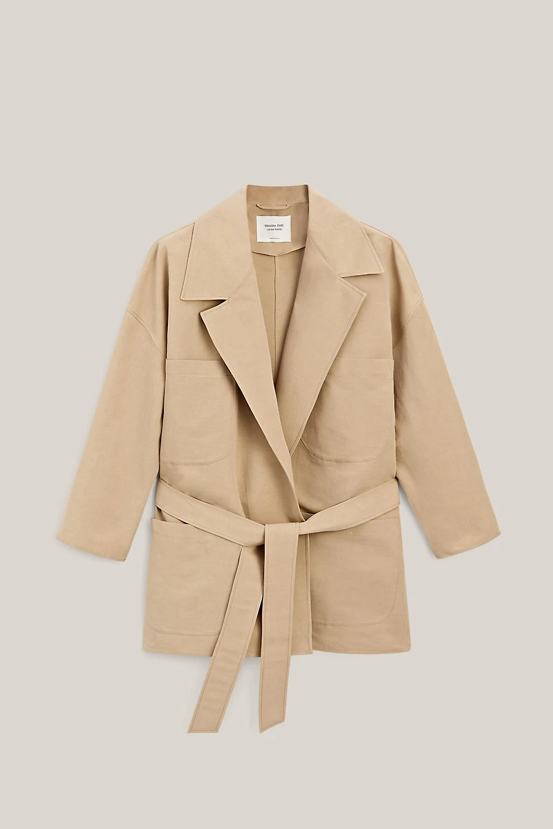 Veste oversize en coton et lin - LIMITED EDITION