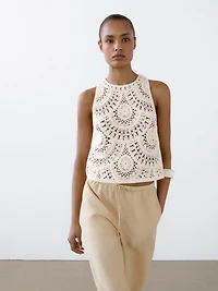 Flowing linen blend barrel fit trousers