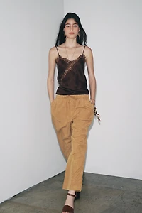 PANTALON DE JOGGING À JAMBES LARGES ZW COLLECTION