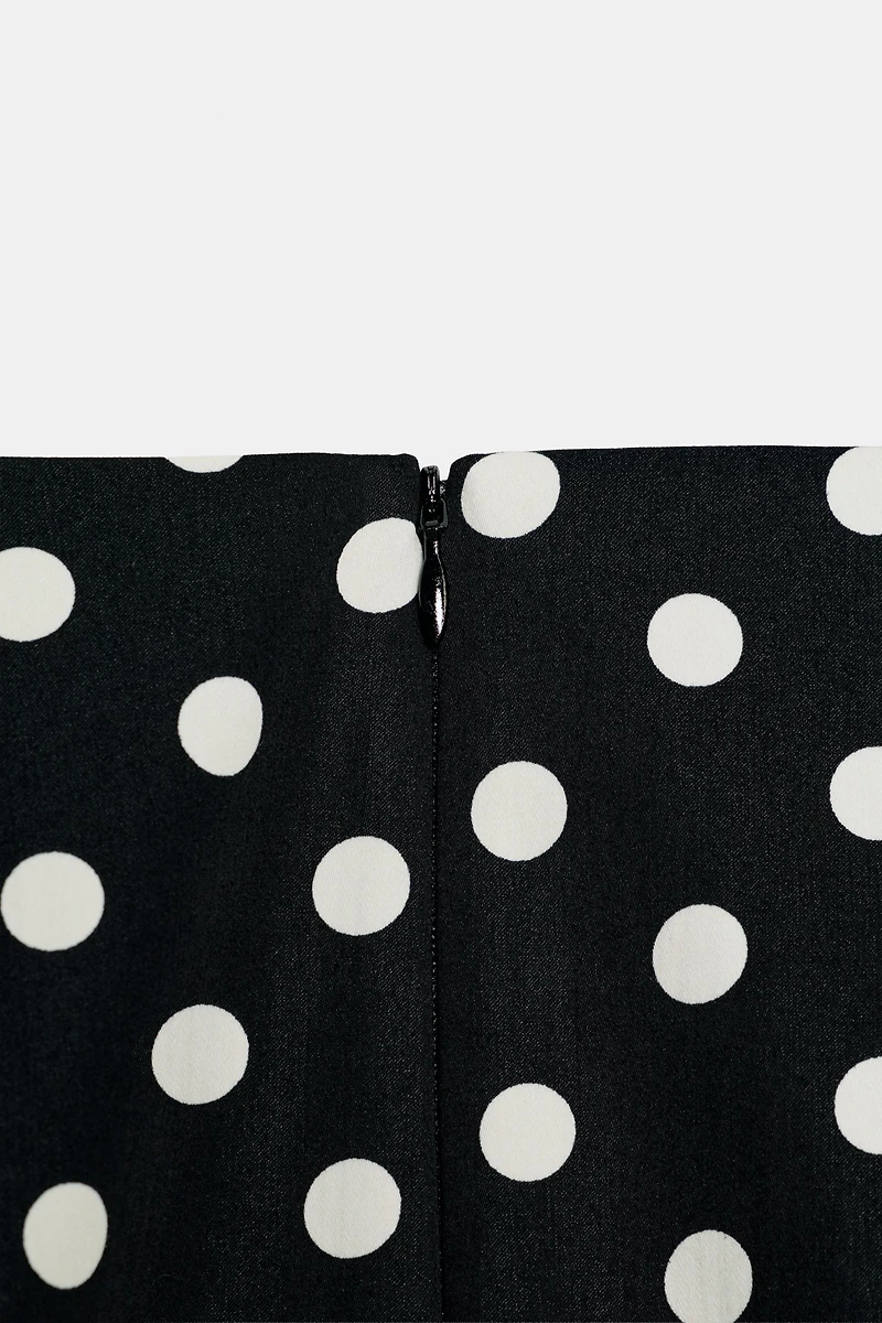 ZW COLLECTION POLKA DOT MIDI SKIRT