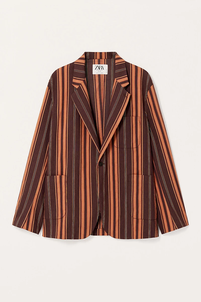LIMITED EDITION STRIPED SUIT BLAZER
