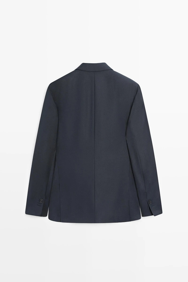 100% wool suit blazer