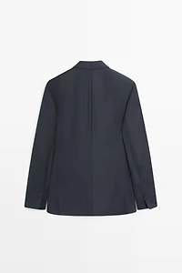 100% wool suit blazer