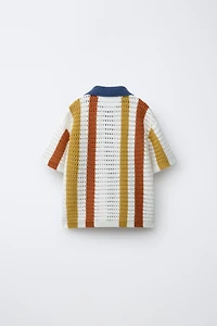STRIPED KNIT SHIRT