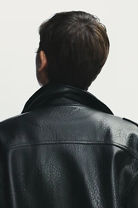 FAUX LEATHER JACKET