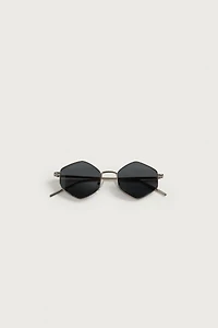 GEOMETRIC FRAME SUNGLASSES