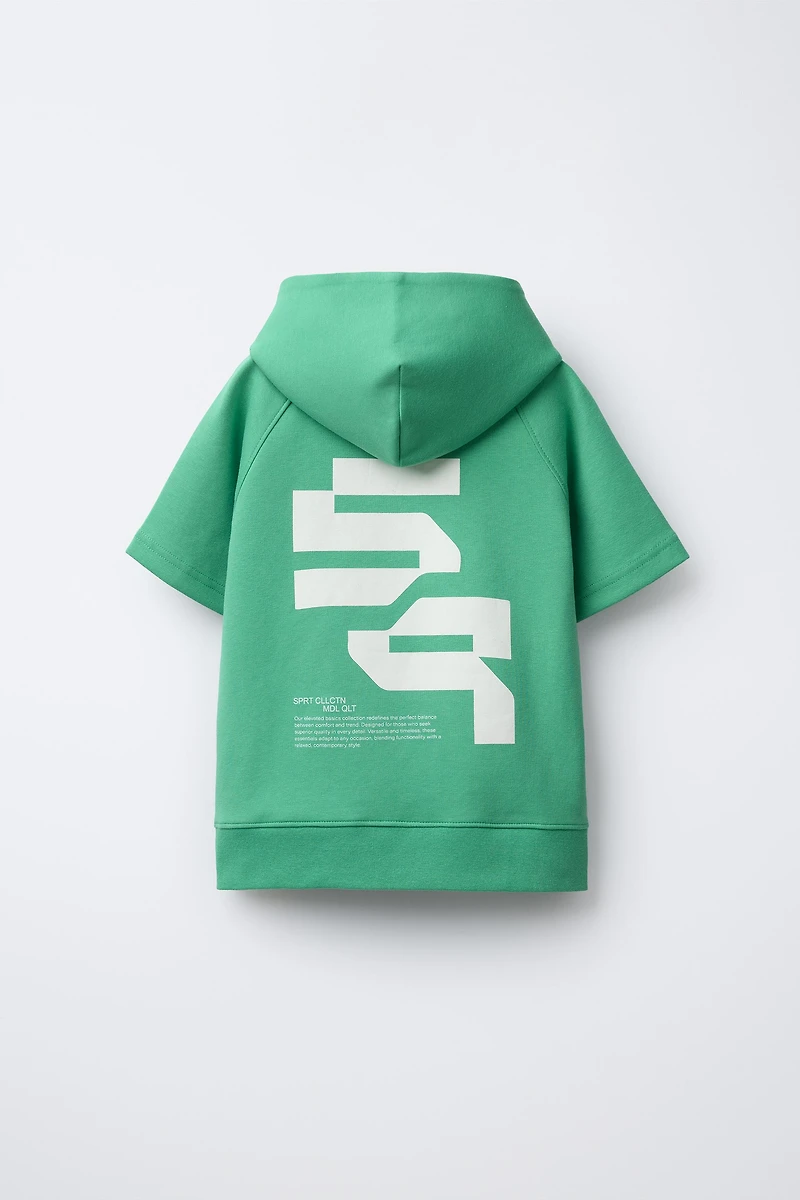 SPORTY INTERLOCK SWEATSHIRT