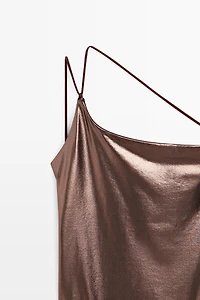 Swimsuit with asymmetric strap