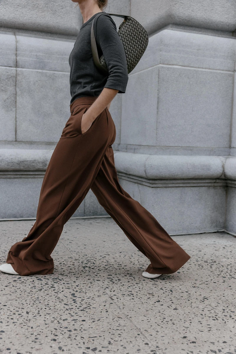 PANTALON LARGE PINCES