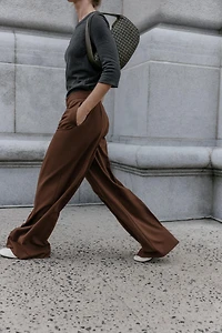 PANTALON LARGE PINCES