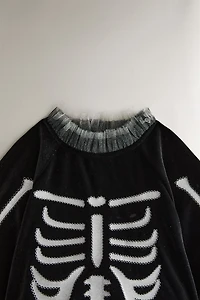 CHILDREN'S HALLOWEEN TULLE SKELETON COSTUME