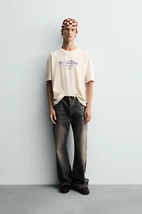 T-SHIRT IMPRIMÉ DÉLAVÉ