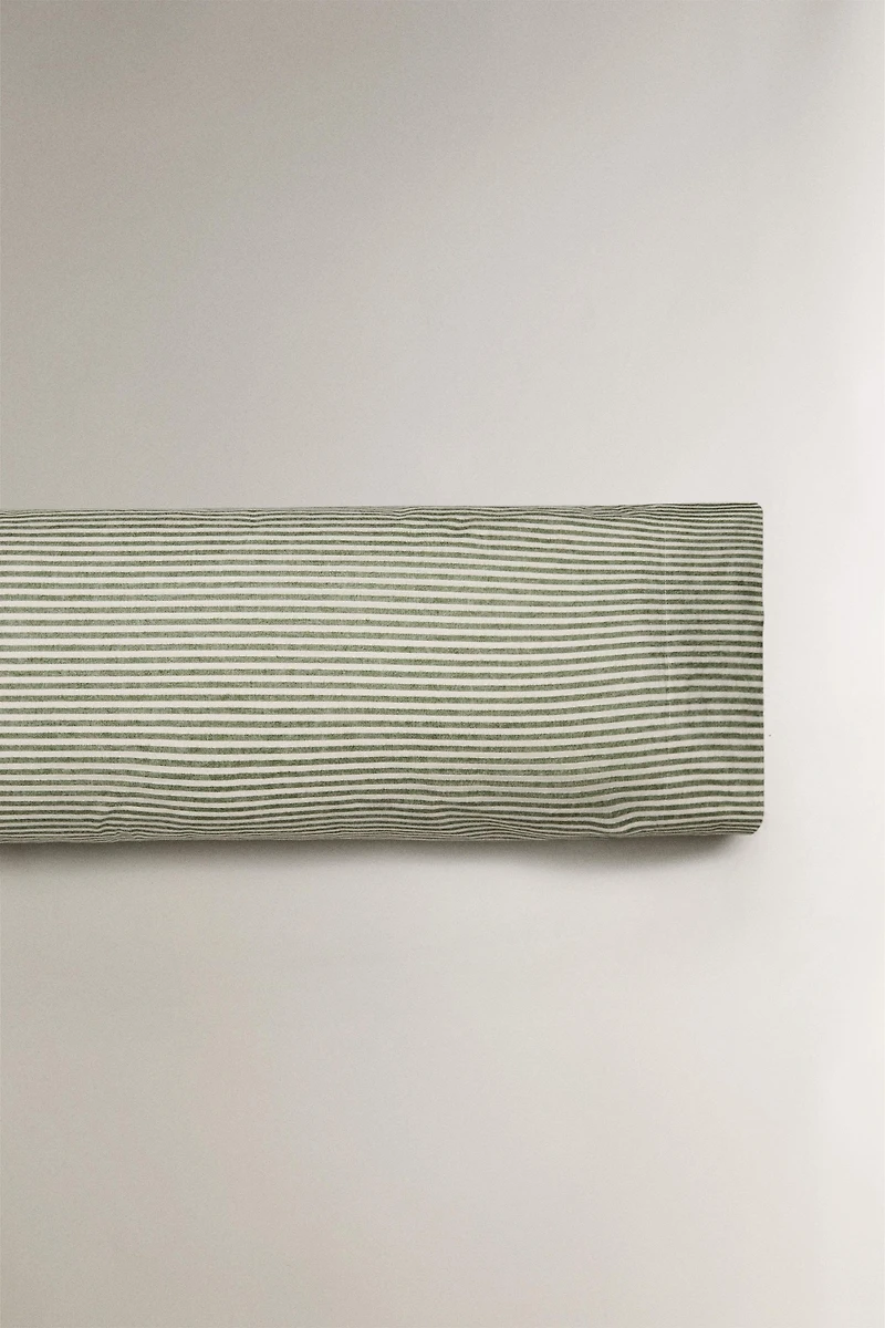 STRIPED FLANNEL PILLOWCASE