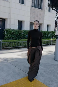 WOOL HIGH-NECK JUMPER