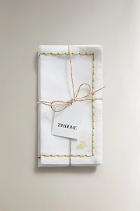 LOT DE SERVIETTES COCKTAIL FRUITS (LOT DE 4)