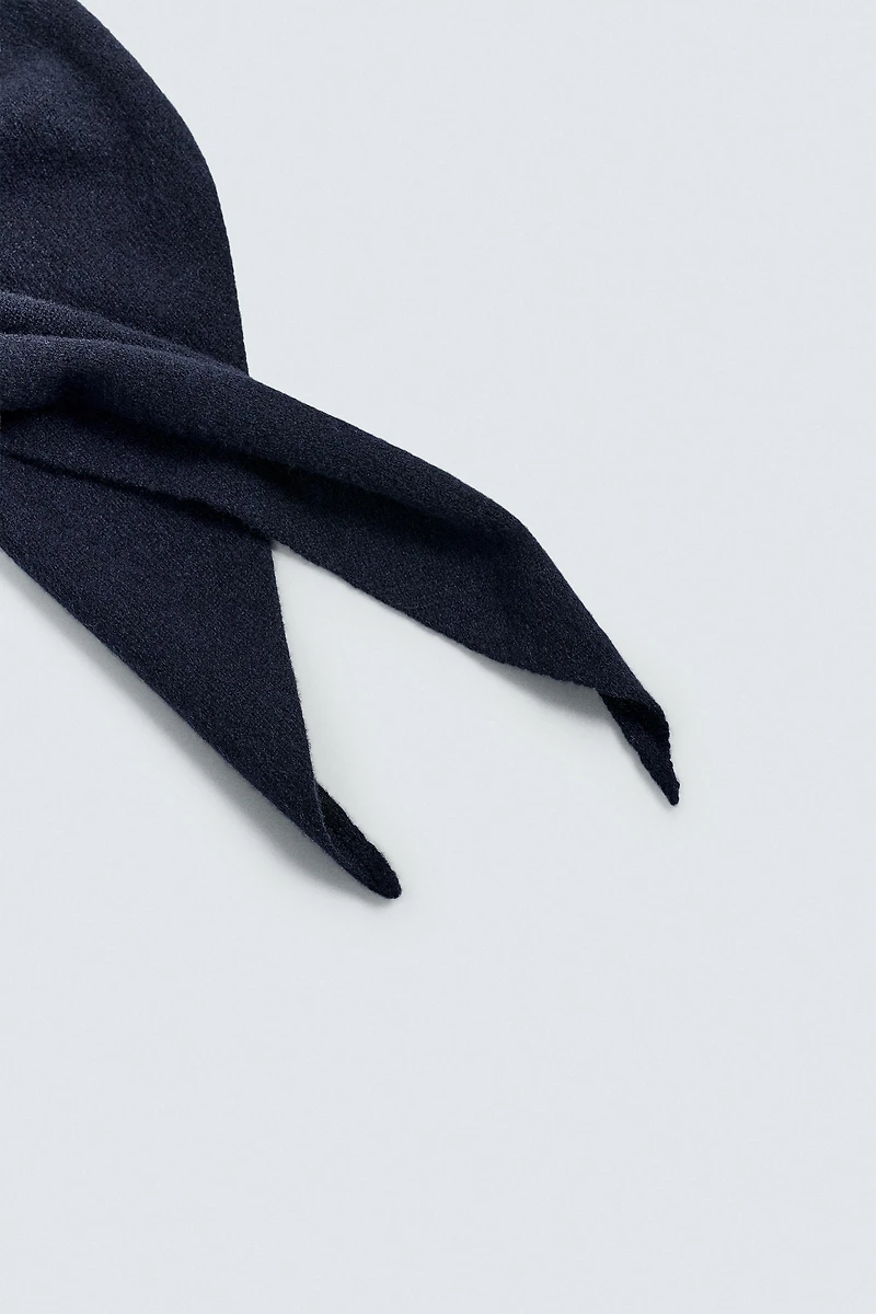 BANDANA EN MAILLE 100 % LAINE