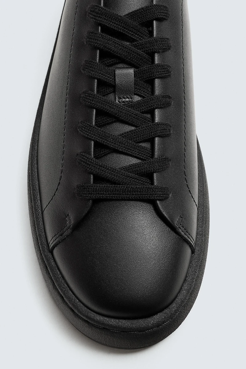 THICK SOLE LEATHER SNEAKERS