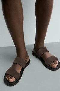 LEATHER STRAP SANDALS