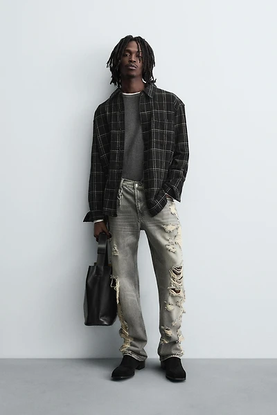PLAID OVERSHIRT