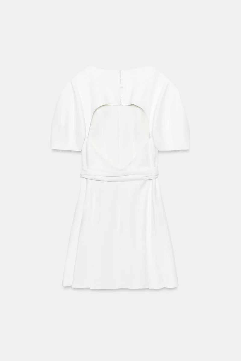 BELTED MINI DRESS