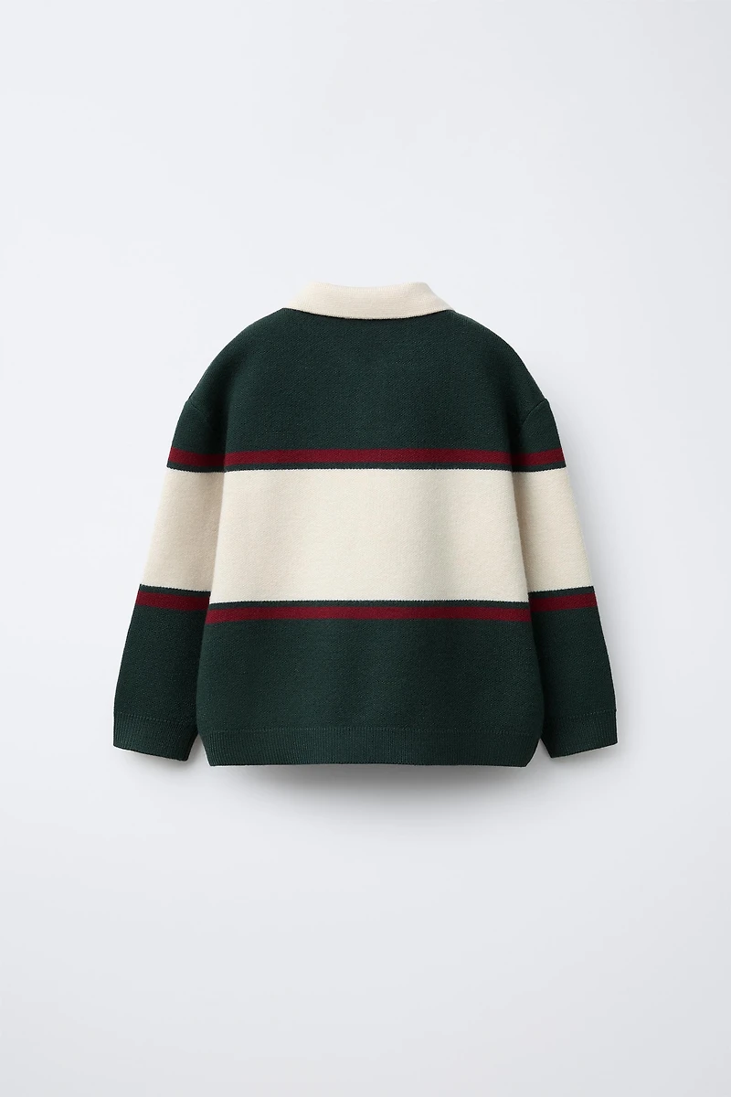 POLO EN MAILLE VARSITY