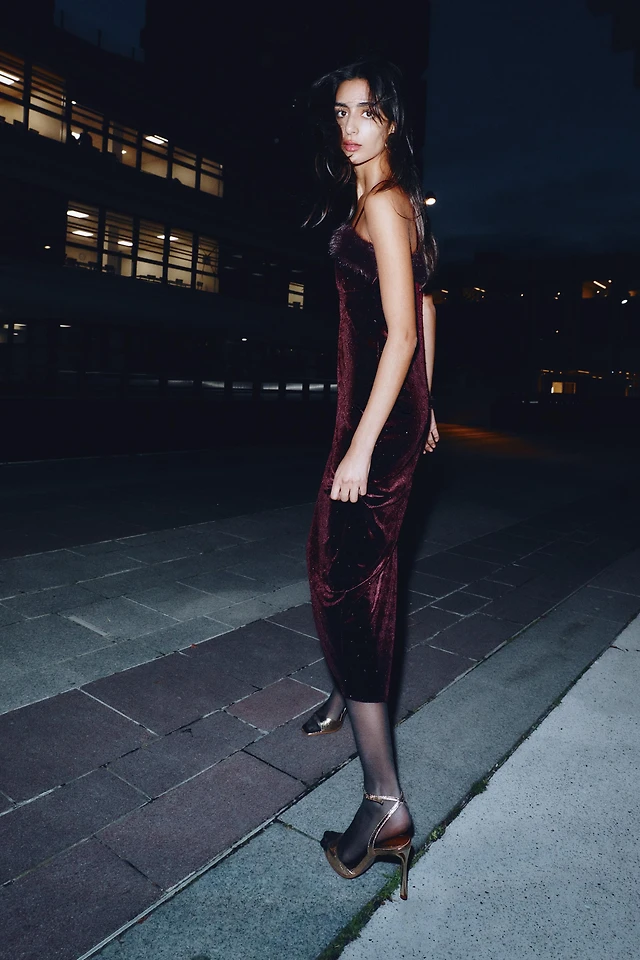 prom dress navy blue Mermaid Sweetheart Satin Prom Dress with Slit, Navy Blue / 4 main image 0