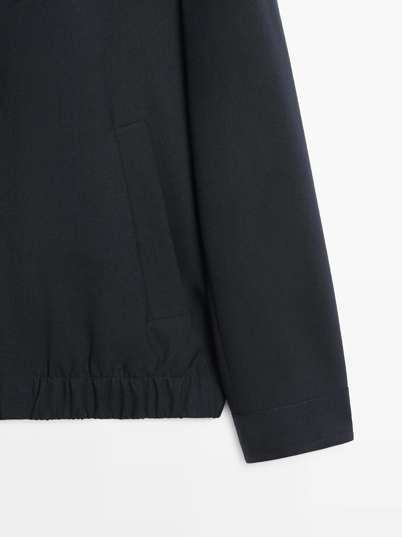Blouson total look laine froide