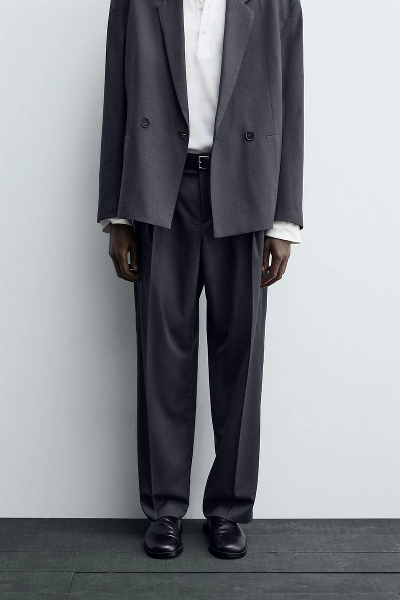 PANTALON DE COSTUME À PLIS
