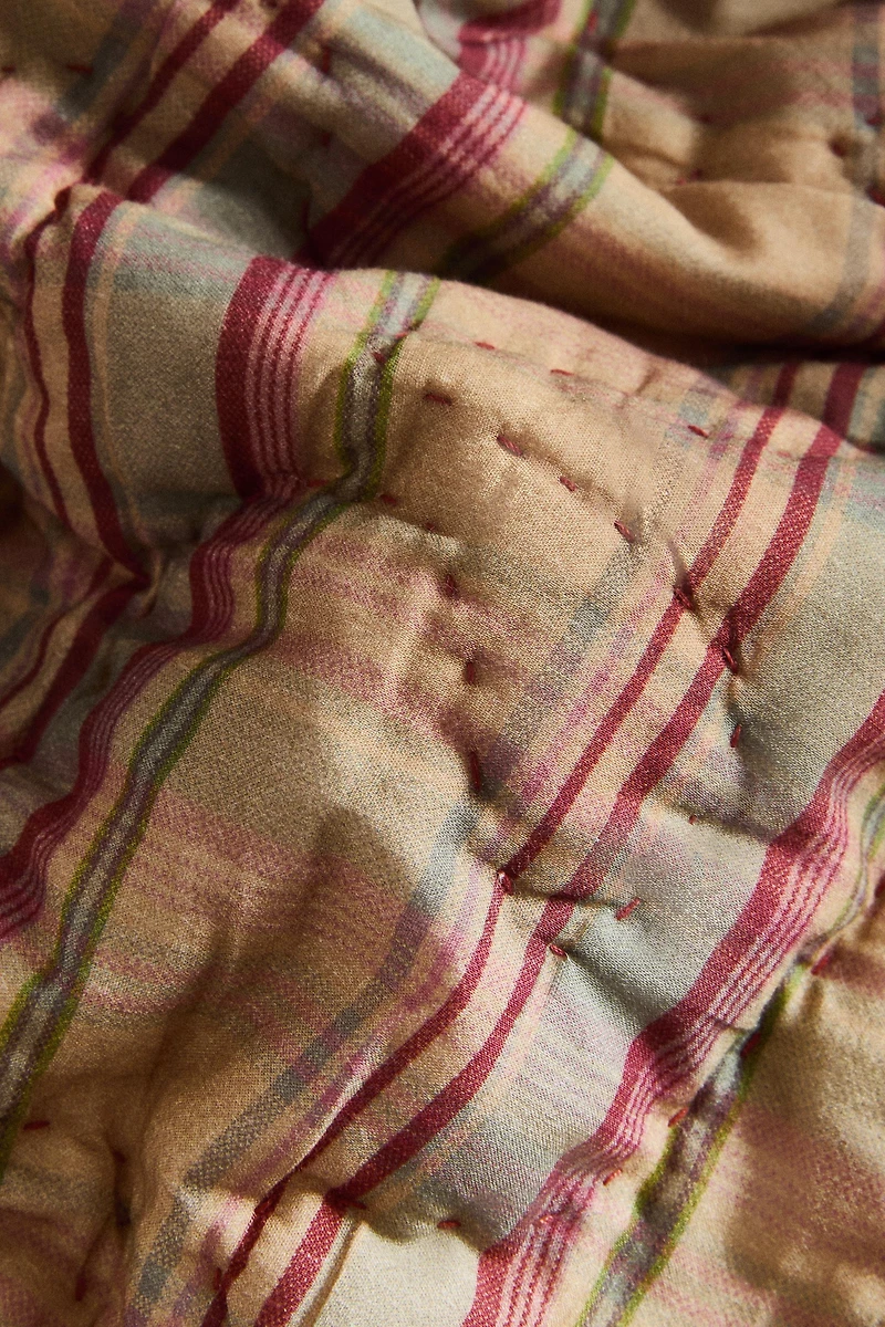 PLAID COTON RAYURES