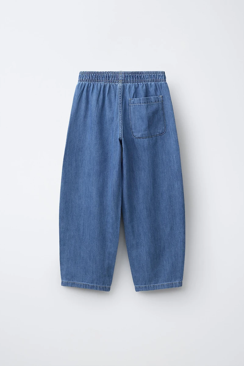 PANTALON BARREL ÉLASTIQUES FLUIDE