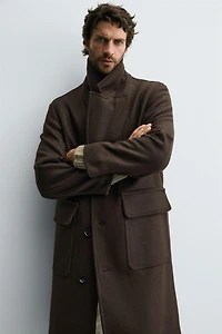 RELAXED FIT WOOL COAT