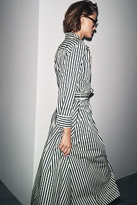 ZW COLLECTION STRIPED SHIRT DRESS