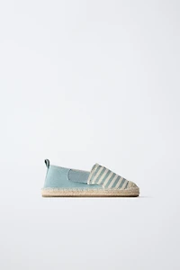 STRIPED JUTE ESPADRILLES