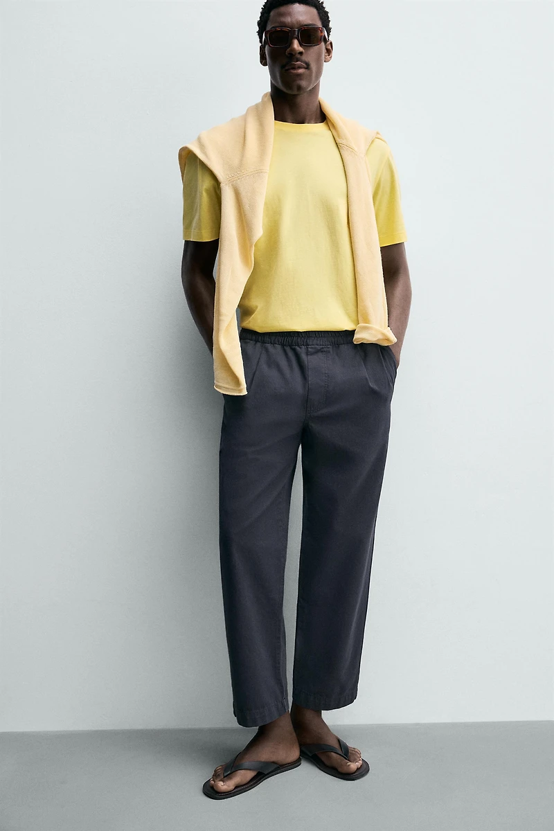 RELAXED FIT COTTON PANTS