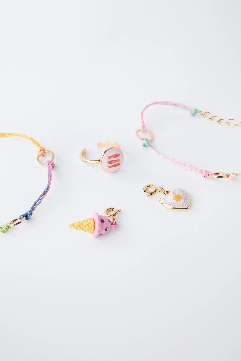 TWO-PACK OF INTERCHANGEABLE CHARM BRACELETS