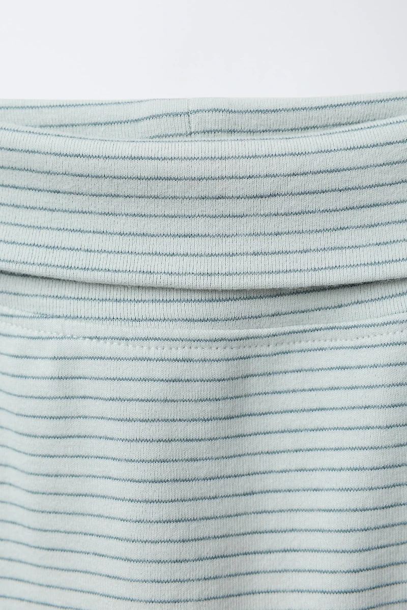STRIPED SAORUEL BODYSUIT AND PANTS SET