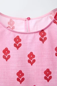 CHEMISIER À IMPRIMÉ FLORAL