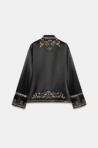 ZW COLLECTION EMBROIDERED FROG FASTENING JACKET