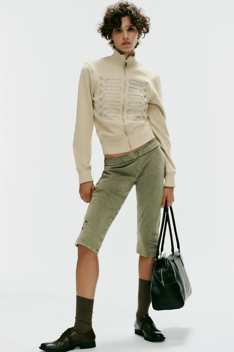 FROG FASTENING CAPRI PANTS