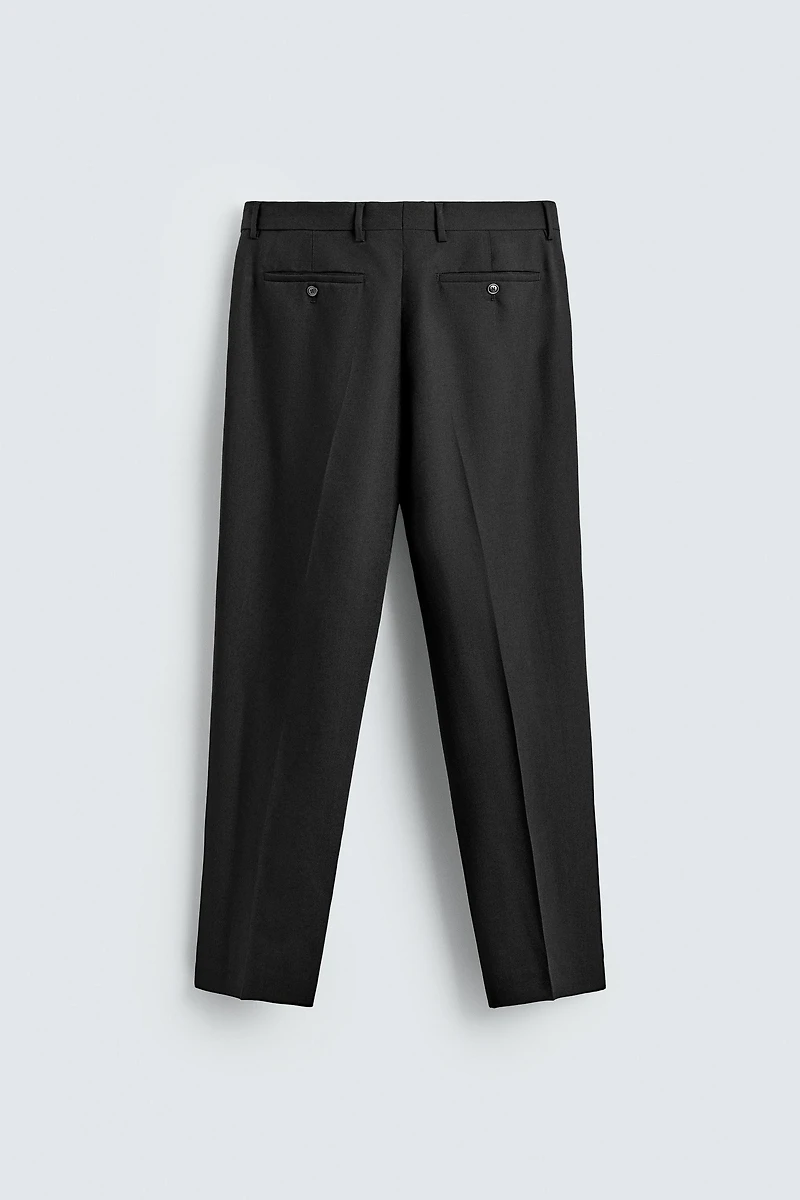 100% WOOL SUIT PANTS