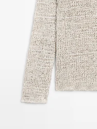 Pull en maille col bateau