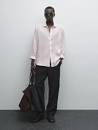 100% linen regular fit shirt