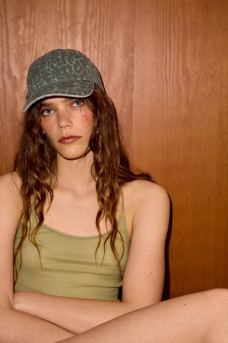 ANIMAL PRINT TWILL CAP