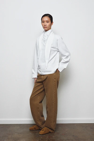 HEAVY COTTON T-SHIRT WITH TIES
