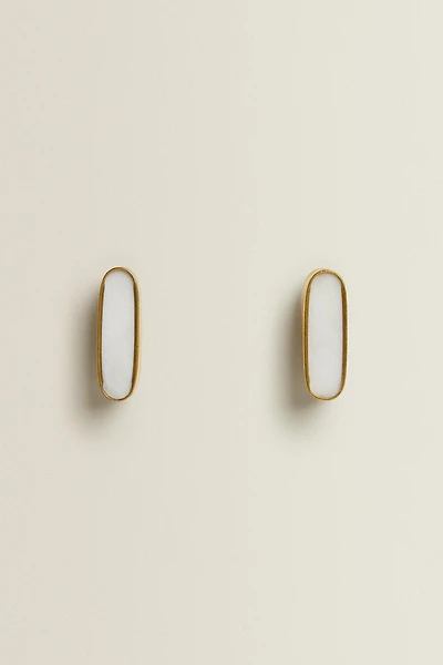 SET OF OVAL MARBLE KNOBS (SET OF 2)