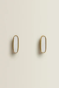 SET OF OVAL MARBLE KNOBS (SET OF 2)