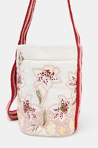 FANTASY FABRIC MINI BUCKET BAG