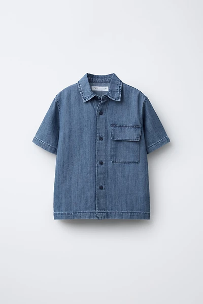 CHEMISE EN DENIM FLUIDE